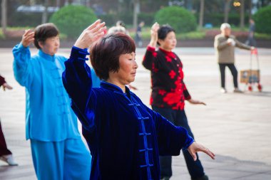 Sınıflar Tai Chi, Shanghai, Çin