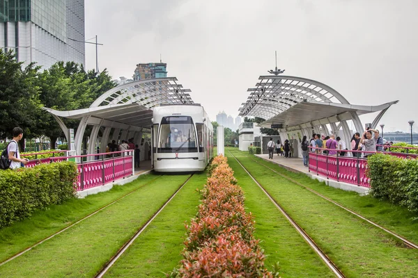 Guangzhou, China, Straßenbahn — Stockfoto