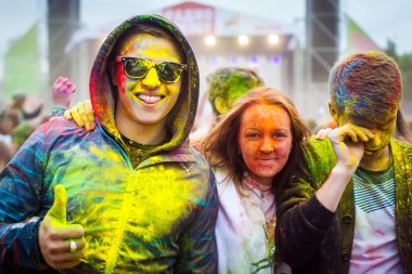 Holi festival renkler