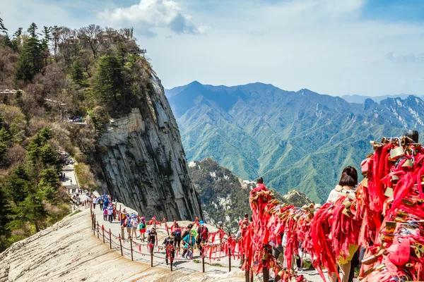 Chine, Huashan Mountain, la route vers le sommet — Photo