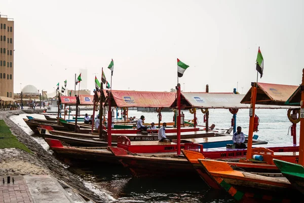 2020 Dubai Old City Dubai Creek Channel Uae 歴史的なドバイ アラブ首長国連邦 — ストック写真