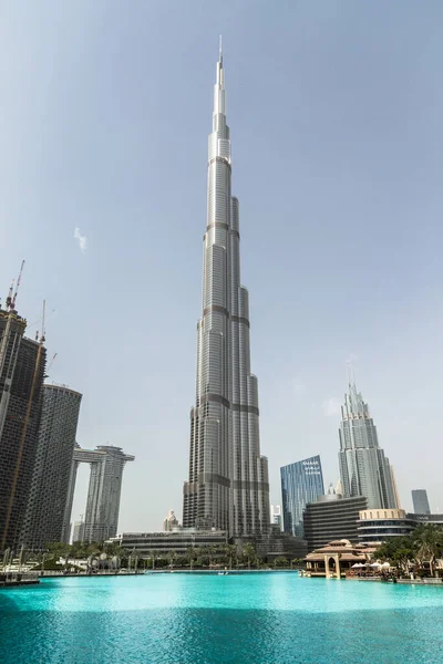 Dubai Uae 2020 Ουρανοξύστης Πύργου Burj Khalifa Dubai Downtown Και — Φωτογραφία Αρχείου