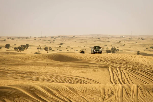 2020 Dubai Emirati Arabi Uniti Deserto Vista Dune Sabbia Safari — Foto Stock