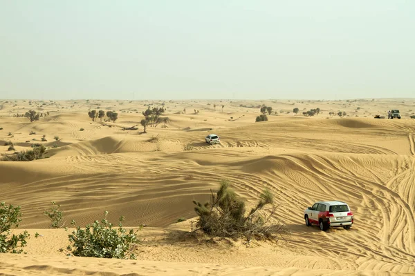 2020 Dubai Emirati Arabi Uniti Safari Nel Deserto Dune Bashing — Foto Stock