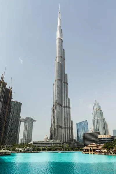 Dubai Zjednoczone Emiraty Arabskie 2020 Wieżowiec Burj Khalifa Dubai Downtown — Zdjęcie stockowe