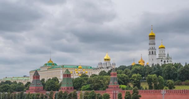 Kreml Moskva Ryssland Bästa Utsikt Över Kreml Från Bro Över — Stockvideo