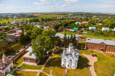 Suzdal, benzersiz üstten görünüm, Rizopolozhensky Katedrali
