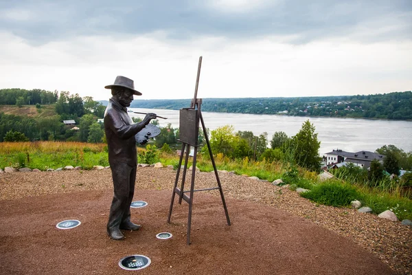 Ville Plyos, monument à l'artiste — Photo