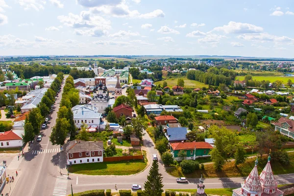 Суздаль, унікальний вид зверху — стокове фото