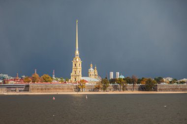 Peter ve Paul Fortress, St. Petersburg, fırtına