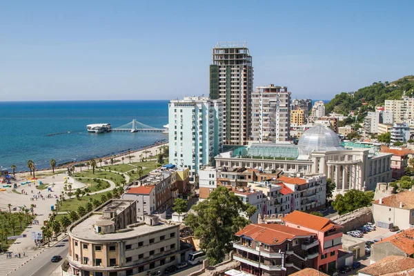 Albanië, Durres stad, het bovenaanzicht — Stockfoto