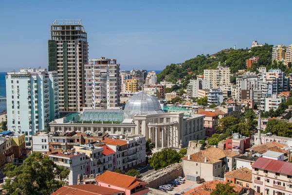 알바니아, Durres 도시, 상위 뷰 — 스톡 사진