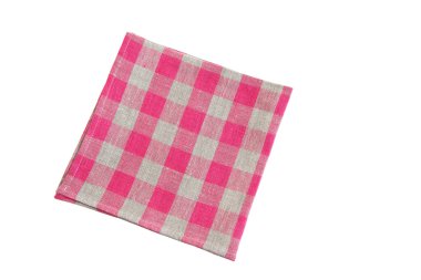  Tablo peçete izole beyaz arka plan üzerinde