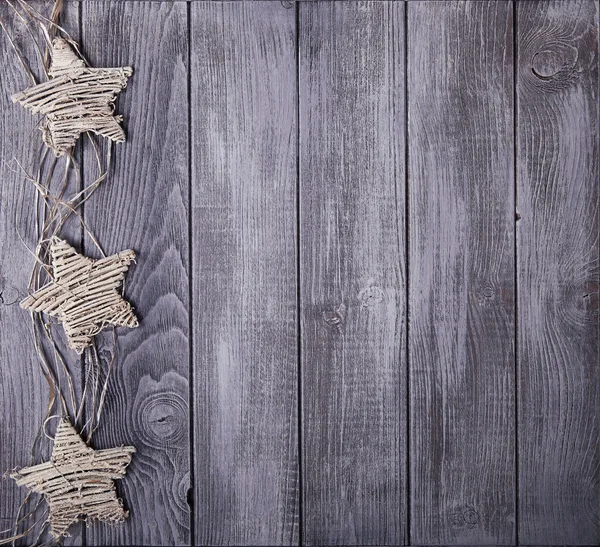 Christmas  decoration over grunge wooden grey background — Stock Photo, Image