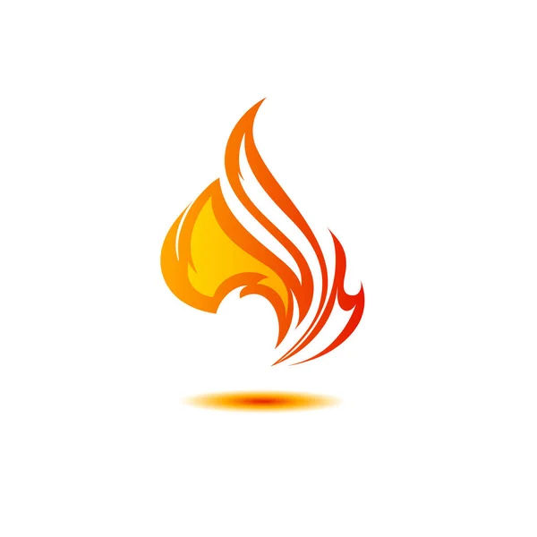 Logotipo Do Fogo Fogo Vermelho, Amarelo - Ilustração Do Vetor