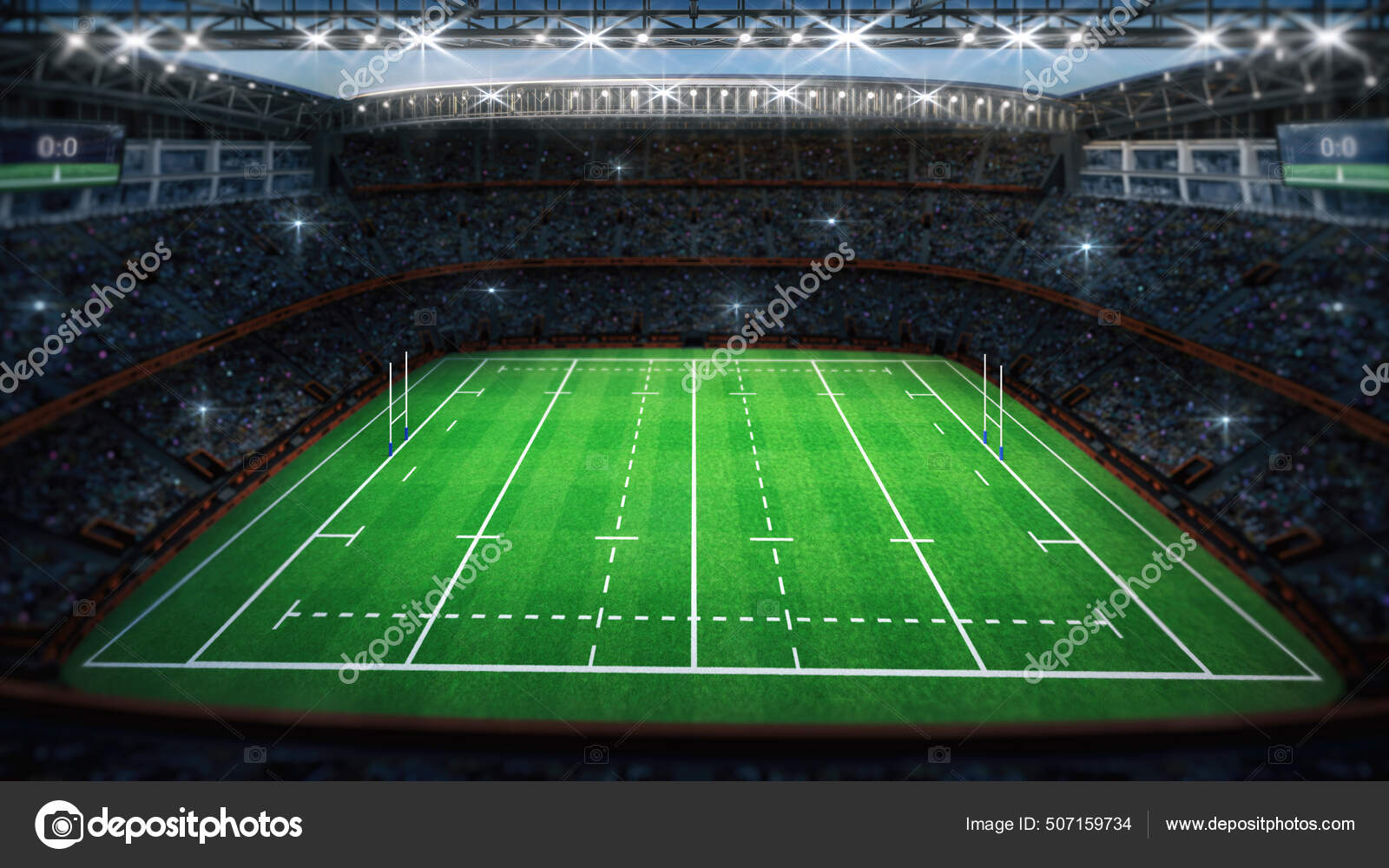 Rugby stadium editorial stock image. Image of stadium - 52786939