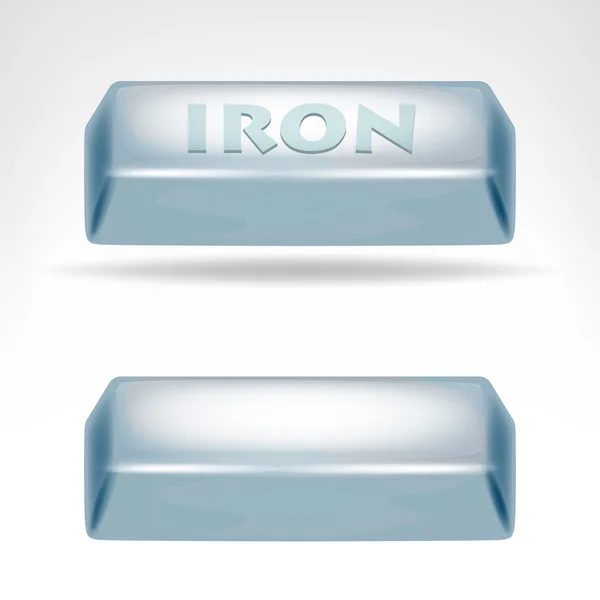 Iron bar 3D design isolated — Stock Vector