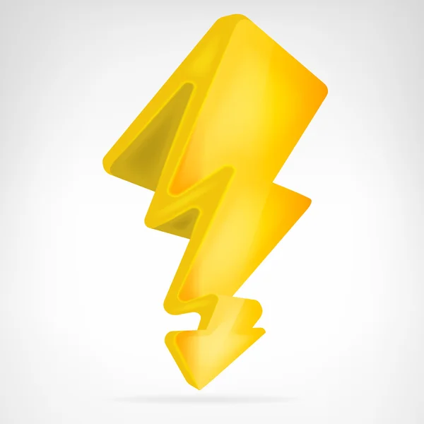 Flash strike icon vector isolated — Stock Vector