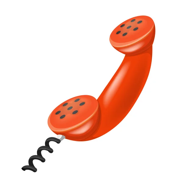 Red handset — Stock Vector