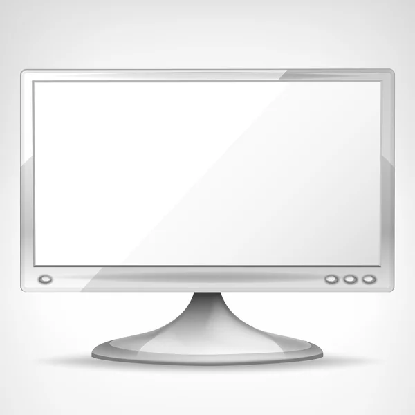 Dispositivo de pantalla vacía blanca — Vector de stock