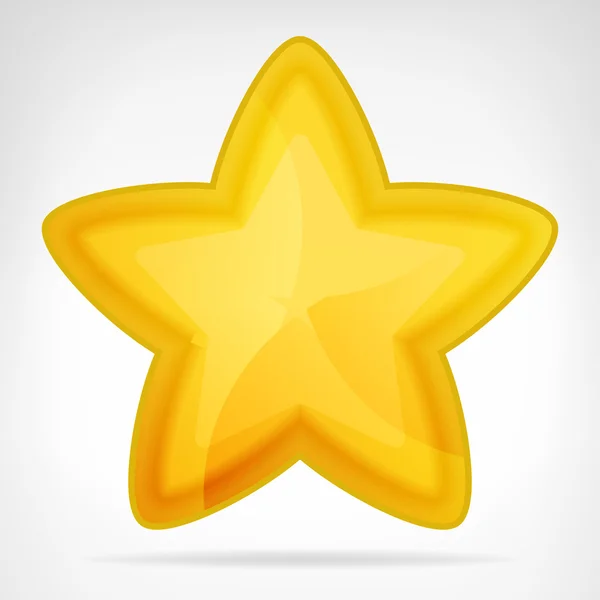 金色の丸い星 web 要素 — ストックベクタ