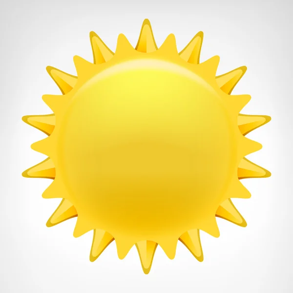 Goldene Sonne Clip Art — Stockvektor