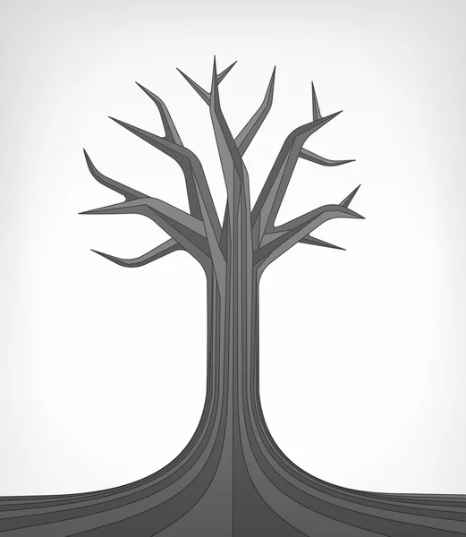 Döda linden tree — Stock vektor
