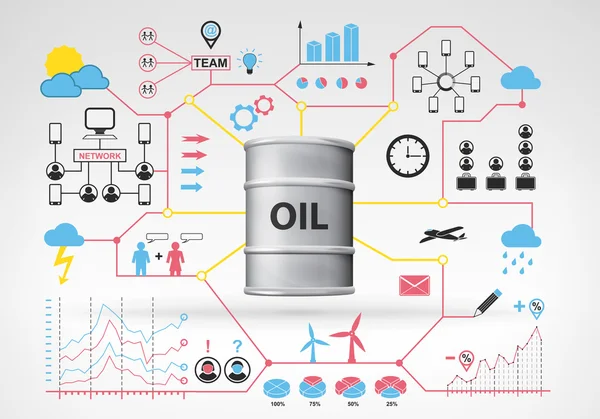 Prodotti petroliferi — Vettoriale Stock