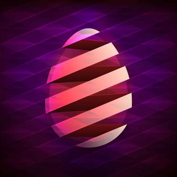 Huevo de Pascua abstracto — Vector de stock