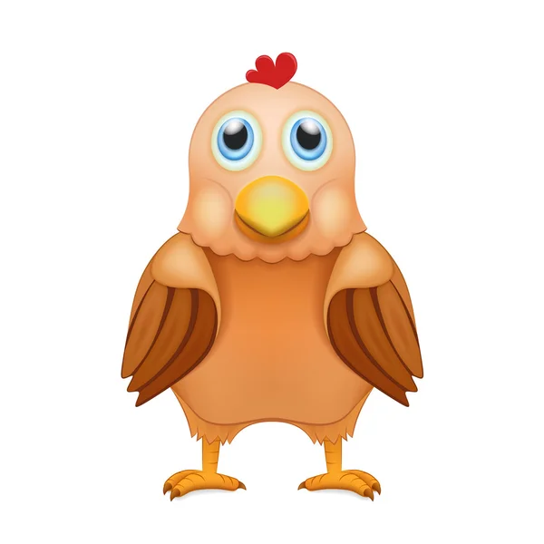Carino gallina marrone — Vettoriale Stock