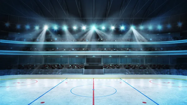 Eishockeystadion mit Fans — Stockfoto