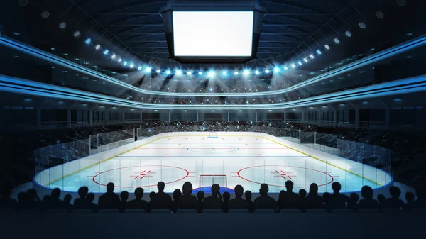Hockeystadion mit Zuschauern — Stockfoto
