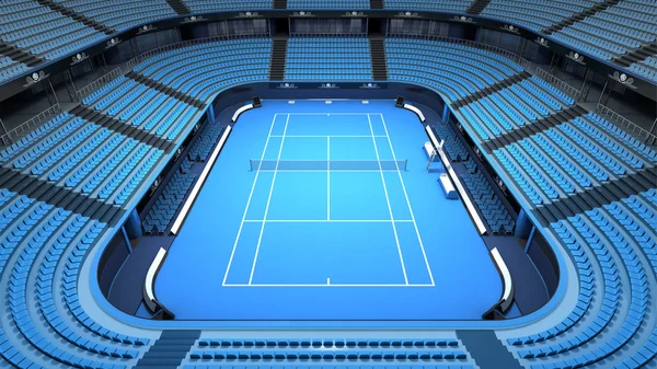 Empty tennis court stadium indoor view — Stock Photo, Image