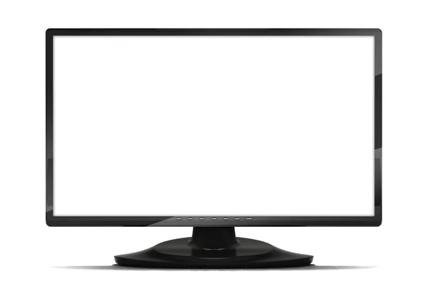 Isolated blank computer or television screen — Stock Photo, Image