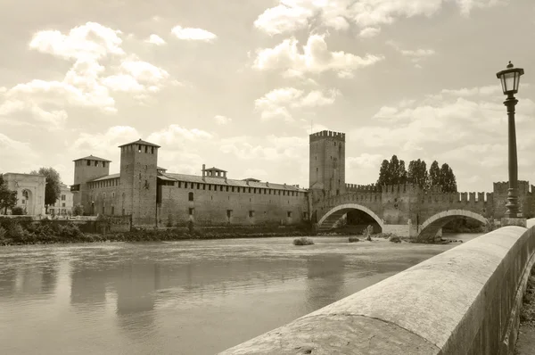 Prohlédni si staré město Verona, Itálie — Stock fotografie