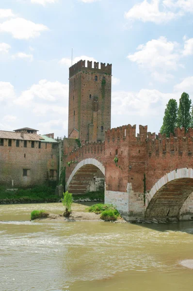 Prohlédni si staré město Verona, Itálie — Stock fotografie