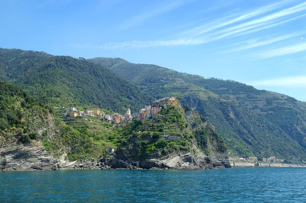 Chinque 渔村，意大利的视图 — 图库照片