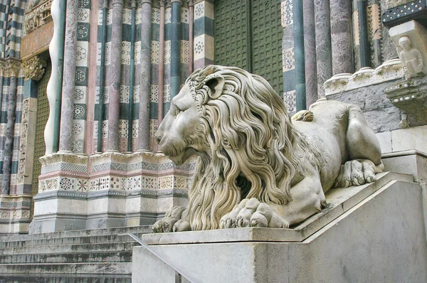 Sculpture of Lion, Genova, Italy — Stock Photo, Image