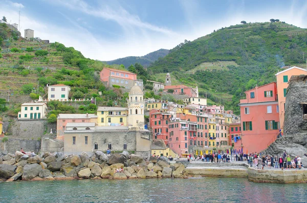 Vista de Chinque Terre, Italia — Foto de Stock