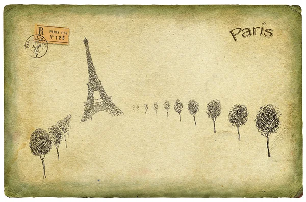 Ilustración tema París — Foto de Stock