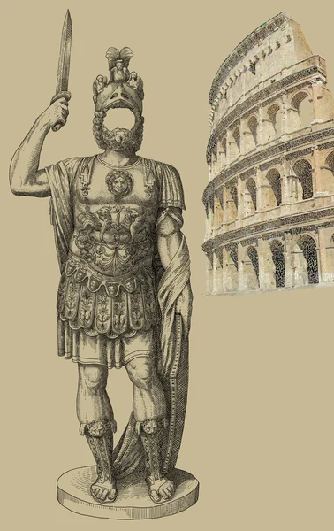 Soldato romano — Foto Stock