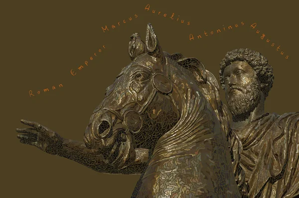 Römischer Kaiser marcus aurelius — Stockfoto