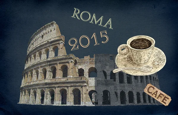 Rome view illustration — Stock Photo, Image