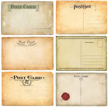 Vintage kartpostal seti