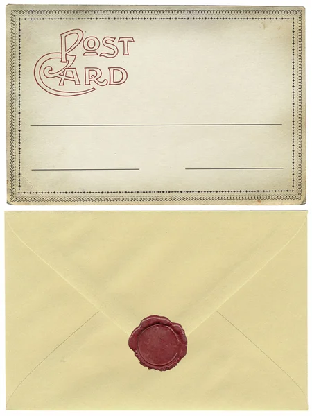 Oldtimer-Postkarte — Stockfoto