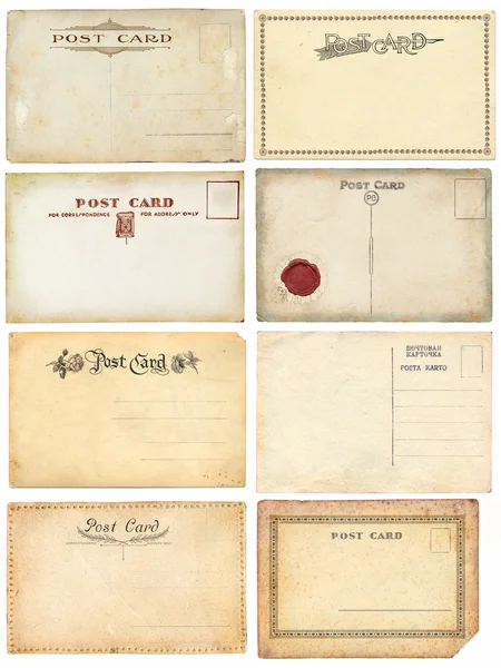 古いポストカード セット — ストック写真