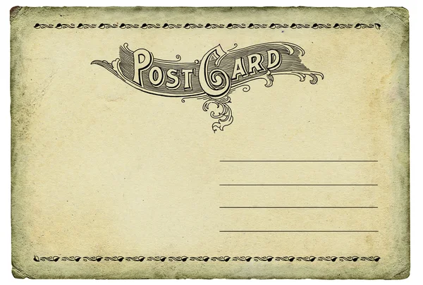 Oldtimer-Postkarte — Stockfoto