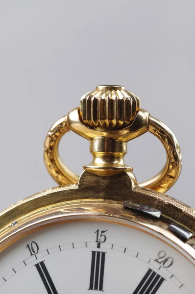 Vintage golden pocket watch — Stock Photo, Image