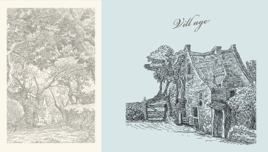 köy illüstrasyon