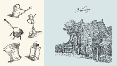 köy illüstrasyon